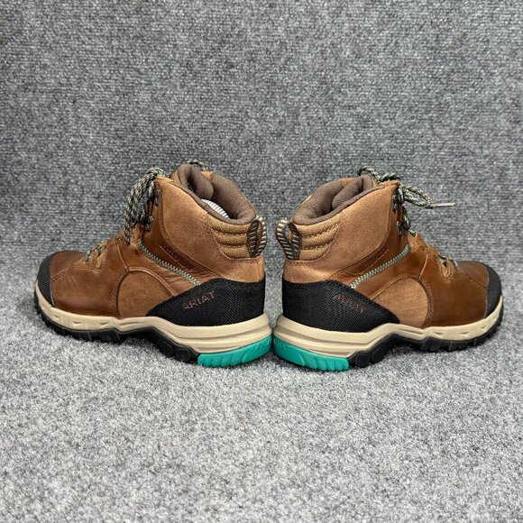 Ariat Skyline Mid Hiking Boots Womens Size 7.5 Brown Leather Soft Toe Waterproof - Picture 6 of 13